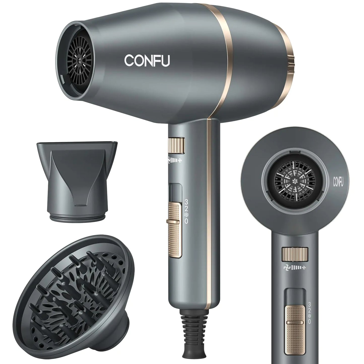 CONFU Ionic Professional 1875W Hair Dryer