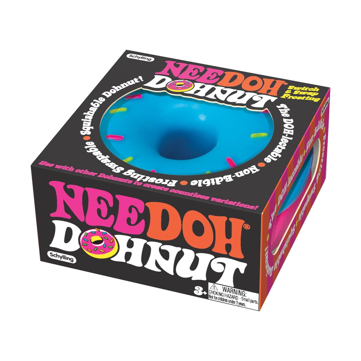 Squishy Dohnut NeeDoh - Stress Relief Toy - Multicolor - Age 3+
