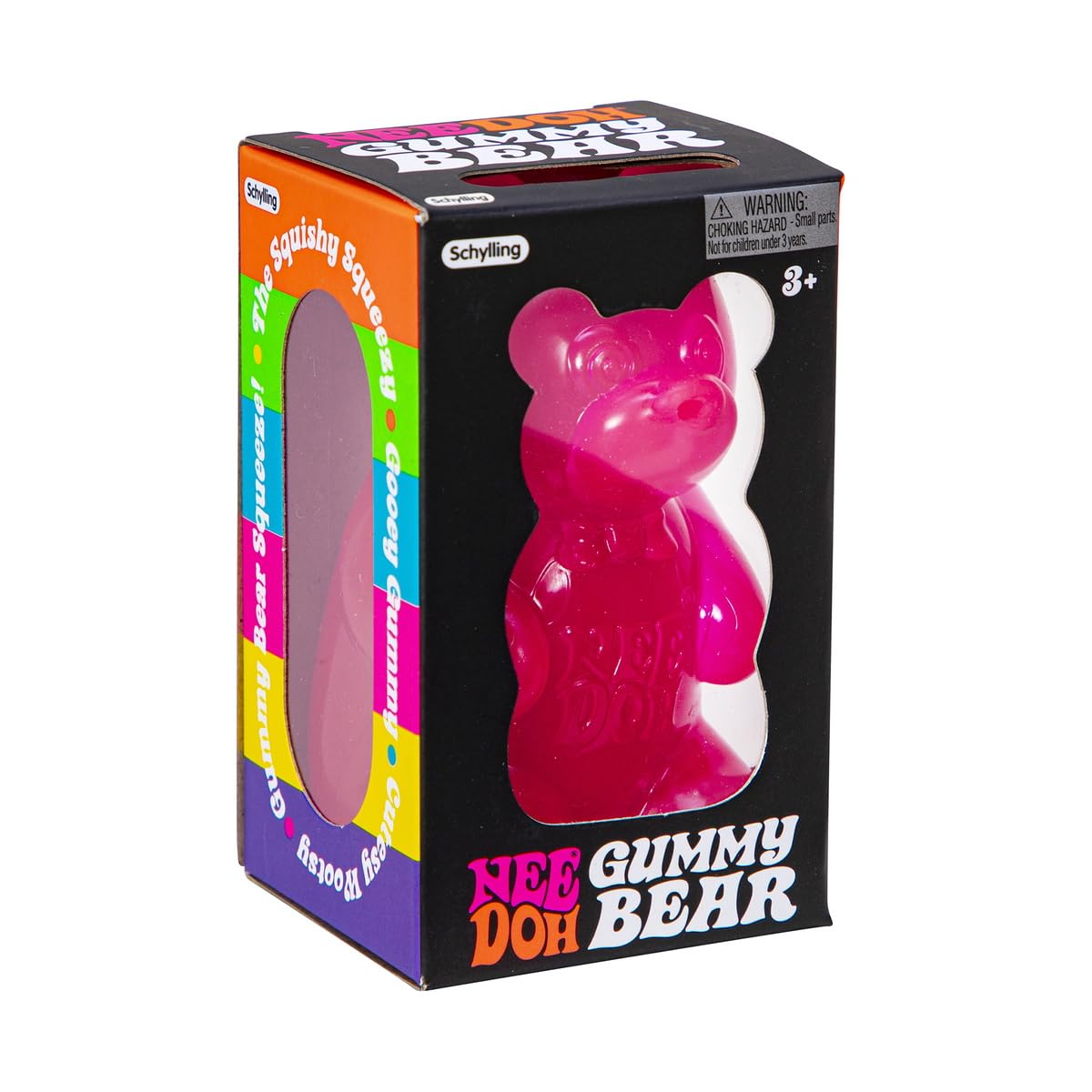 NeeDoh Gummy Bear - Sensory Fidget Toy with Jelly-Like Filling - 3.5" Tall - Colors May Vary (Pack of 1)